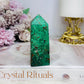 Natural Chrysocolla Tower 8cm