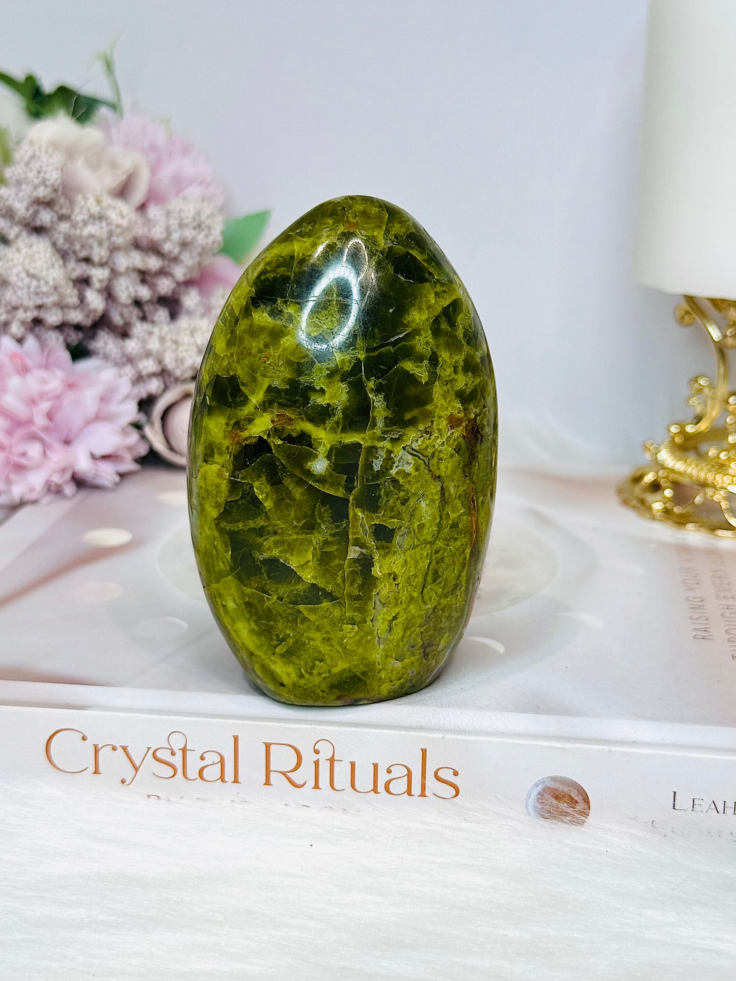 Large Green Opal Freeform 9.5cm 323g