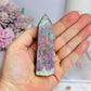 Rare Ruby In Blue Apatite Tower (UV Reactive) 9cm
