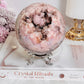 The Pink Amethyst QUEEN ~ Divine Large 10.5cm 1.2KG Druzy Pink Amethyst Sphere on Stand with Stunning Crystallisation