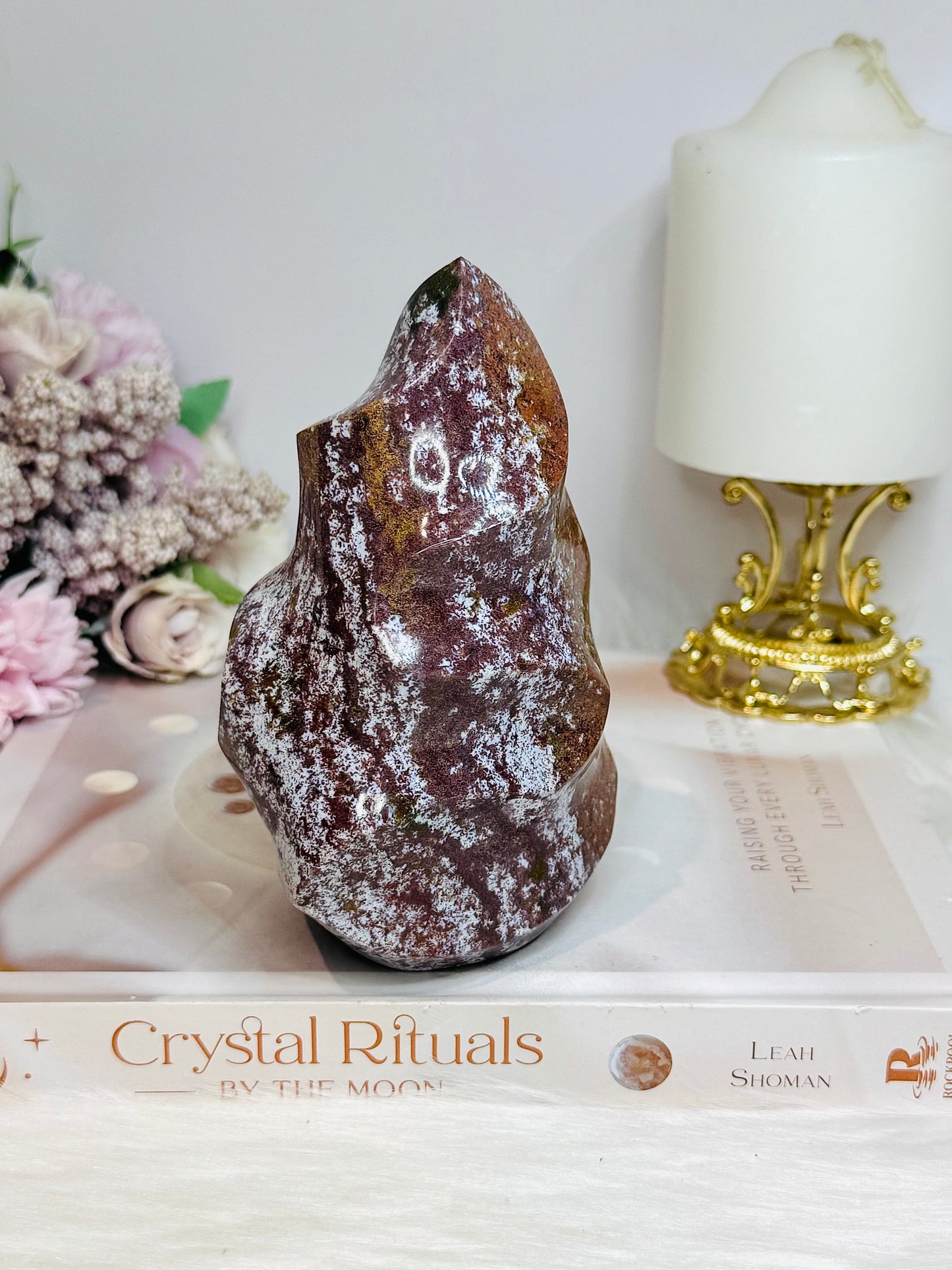 Large Ocean Jasper Flame 13cm 762g