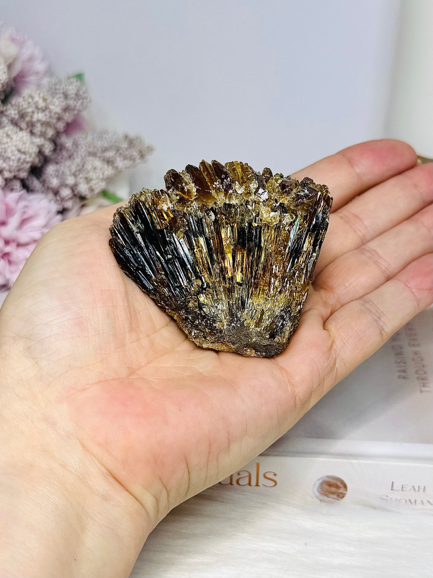 Natural Amber Calcite Specimen 147g