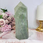 Chunky Large Green Fluorite Tower with Rainbows 15cm 630g
