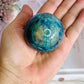 Absolutely Incredible High Grade Chrysocolla Sphere on Stand 198grams