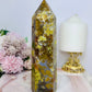 Large Green Opal Druzy Chunky Tower 18cm 668g