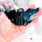 Moss Agate Druzy Carved Angel 12cm