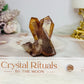 Red & Clear Quartz Cluster 6cm