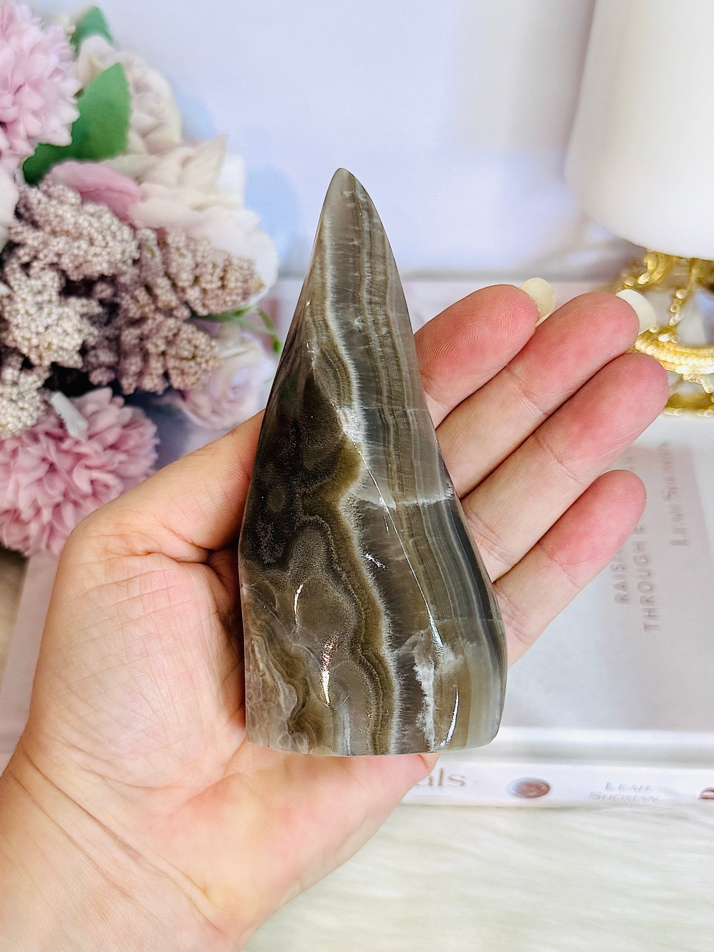 Natural Banded Agate Freeform 12cm