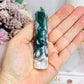 Moss Agate Tower 9.5cm