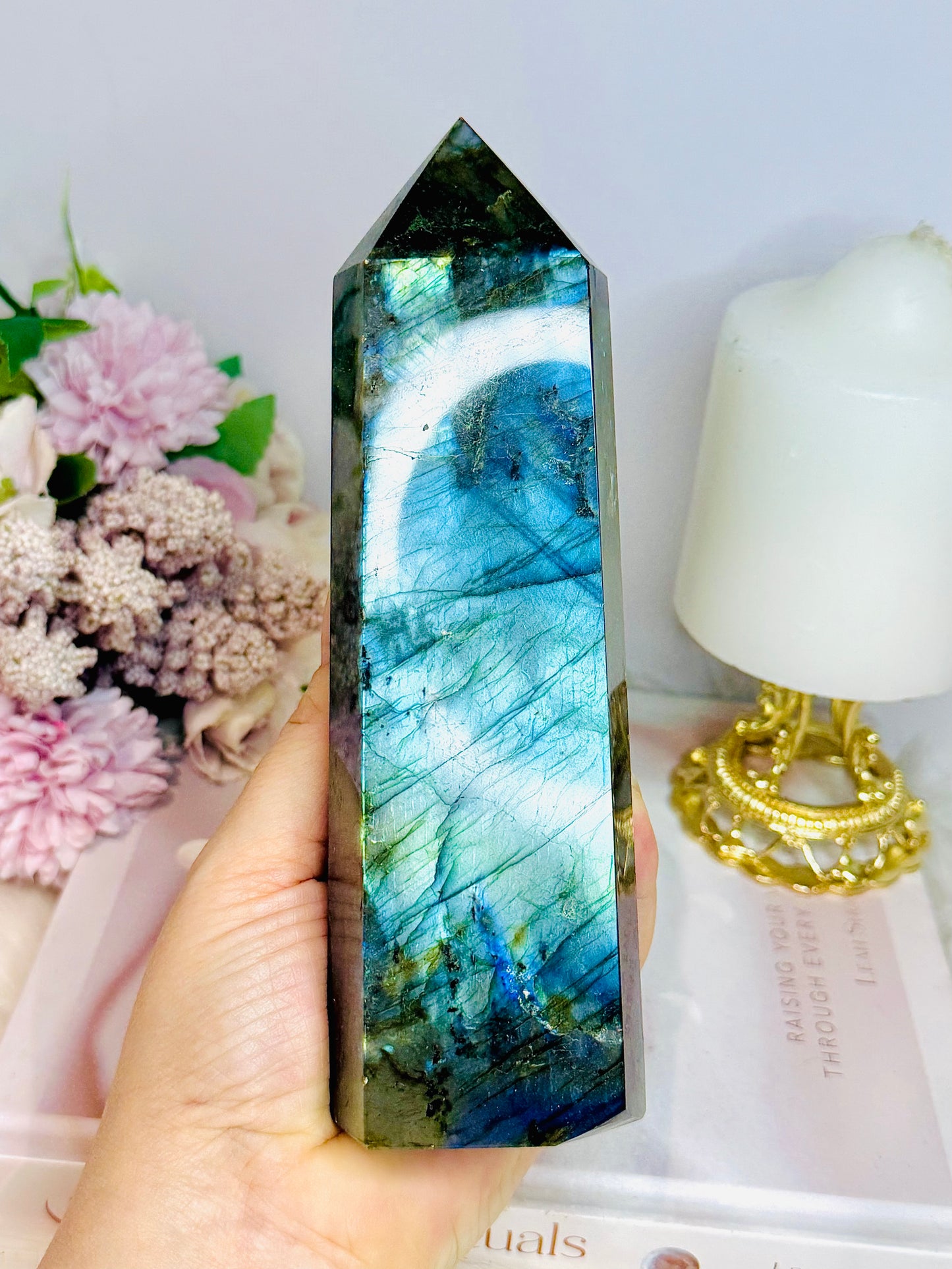 Large Labradorite Tower Full of Flash 18cm 738g