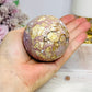 Large Natural Phosphosiderite Sphere On Stand 278g