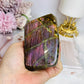 Pink & Purple Flash Labradorite Freeform 9cm 385g