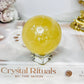 Golden Healer Quartz Sphere on Stand 248g