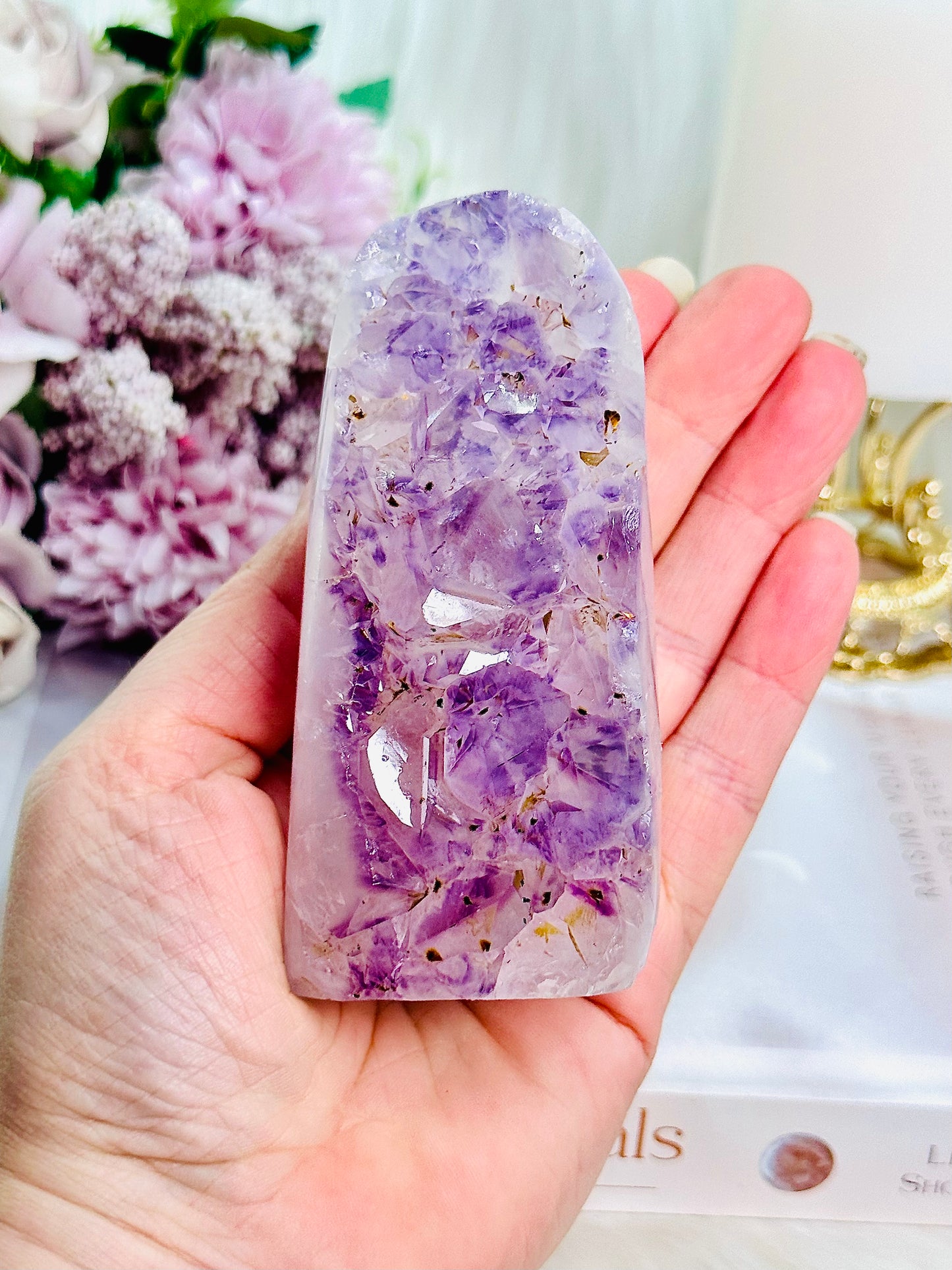 Stunning Amethyst Polished Tower From Brazil 361grams