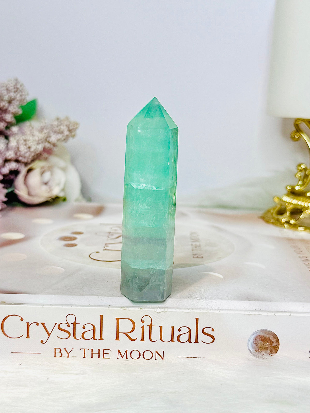 High Grade Green Fluorite Tower 7.5cm