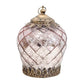 Glass Lantern Led Foil Punch 17.5cm