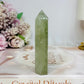 Prasiolite (green amethyst) Tower 9cm