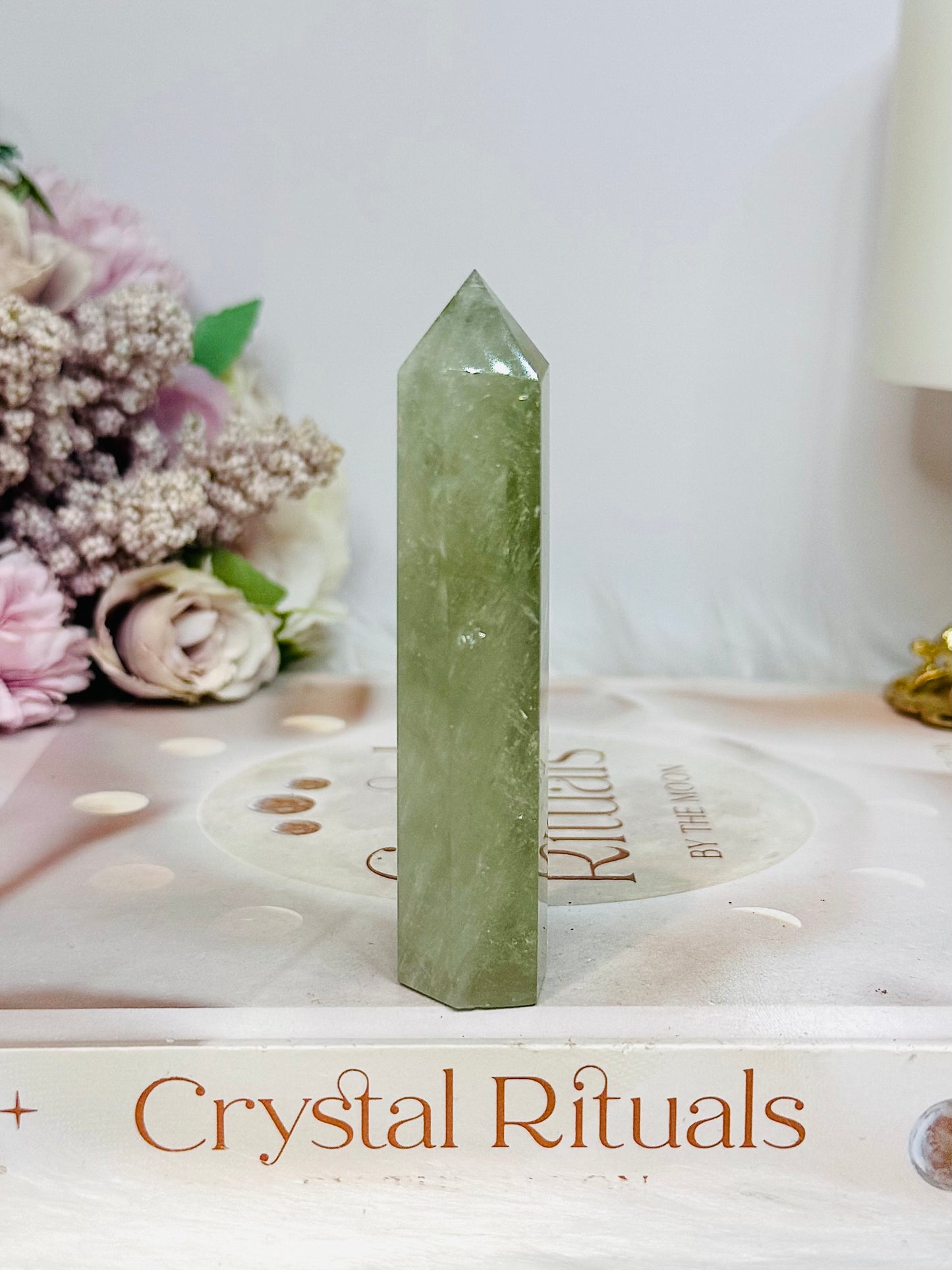 Prasiolite (green amethyst) Tower 9cm