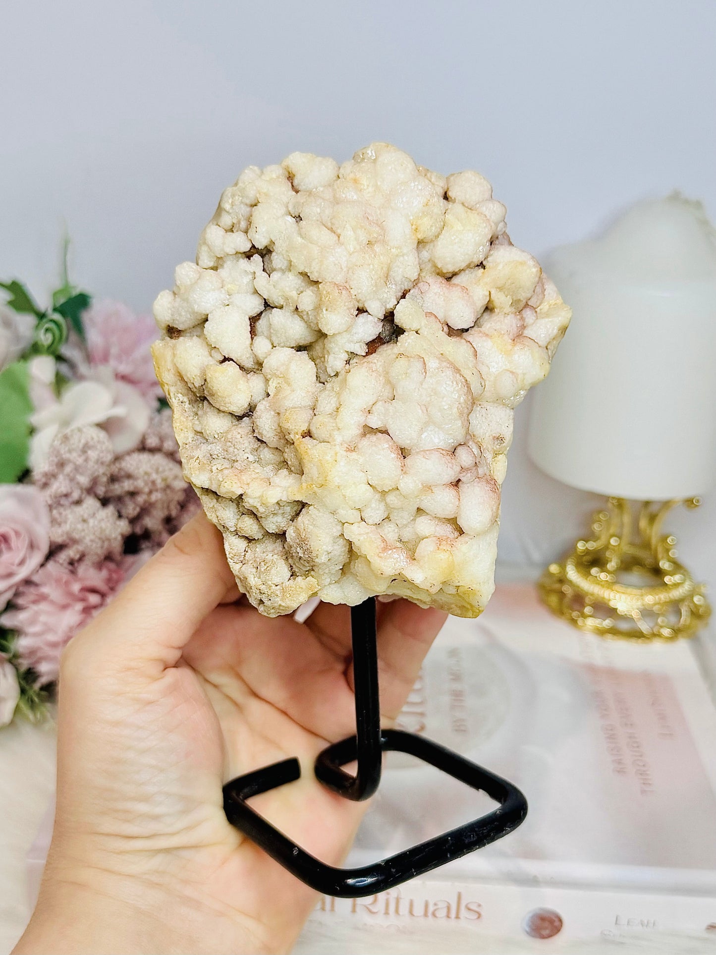 Natural Pink Amethyst Freeform Specimen On Stand 16cm 651grams
