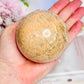 Large Peach Moonstone Sphere with Amazing Flash On Stand 478g