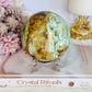 Huge Natural Glorious Variscite Sphere On Stand 802grams