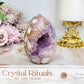 Pink Amethyst X Flower Agate Small Druzy Freeform 8.5cm 260g