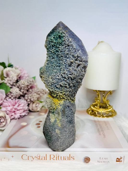 Large Unique Grape Agate Tower | Freeform 19cm 512g