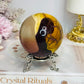 Large Mookaite Jasper Sphere on Stand 392g