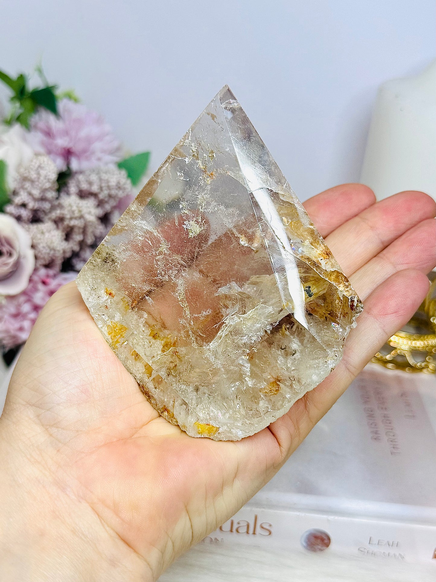 Large Natural Golden Healer In Quartz Freeform 10.5cm 375g