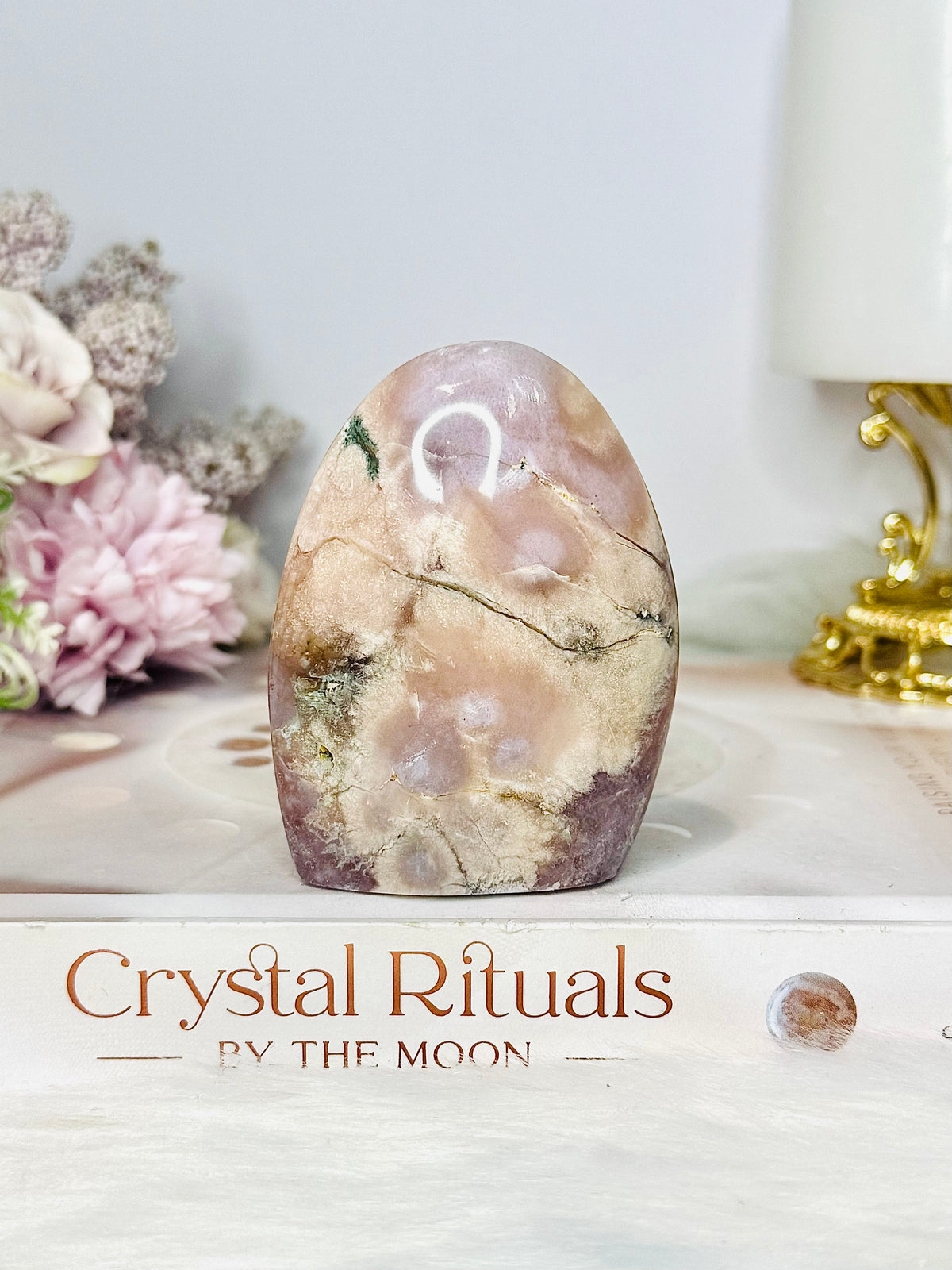 High Grade Druzy Flower Agate Freeform 7cm