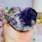 High Grade Purple Cubed Fluorite Natural Specimen 392g