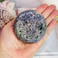 Phenomenally Gorgeous Natural Large Grape Agate Sphere 374grams On Stand