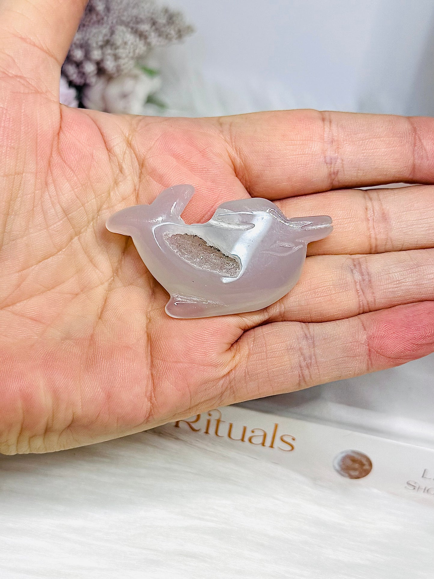 Druzy Agate Dolphin 5.5cm
