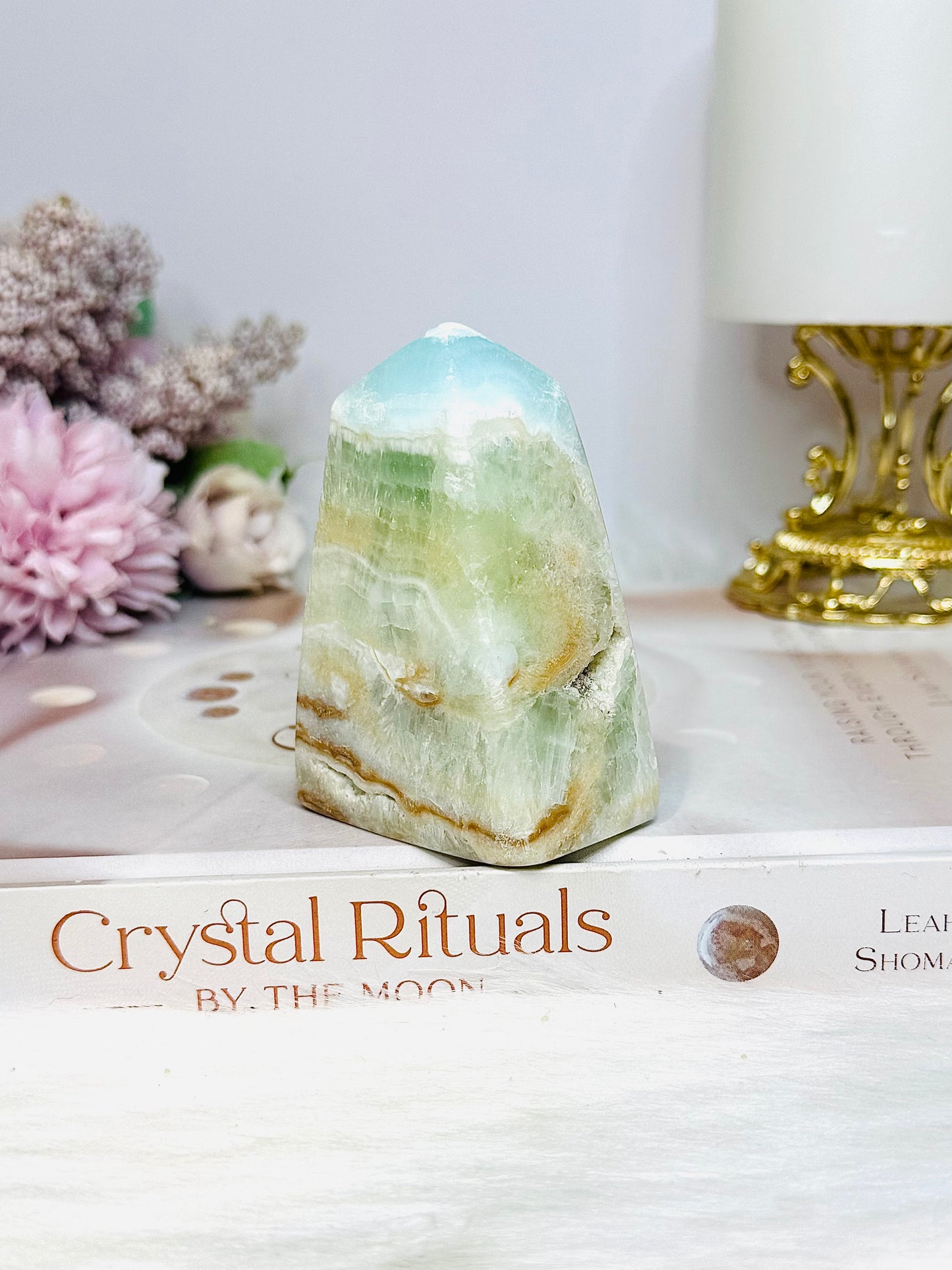 Caribbean Calcite Chunky Tower | Obelisk 207g
