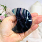 Rainbow Fluorite Moon On Stand 8cm