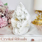 White Chunky Quartz Flame | Freeform 10cm