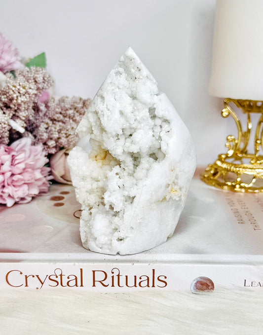 White Chunky Quartz Flame | Freeform 10cm