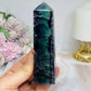 High Grade Fluorite Tower 12cm 195g