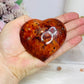 Carnelian Puffy Heart on Stand 220g