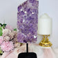 Large 1.4KG 22cm High Grade Chunky Amethyst Cluster On Stand