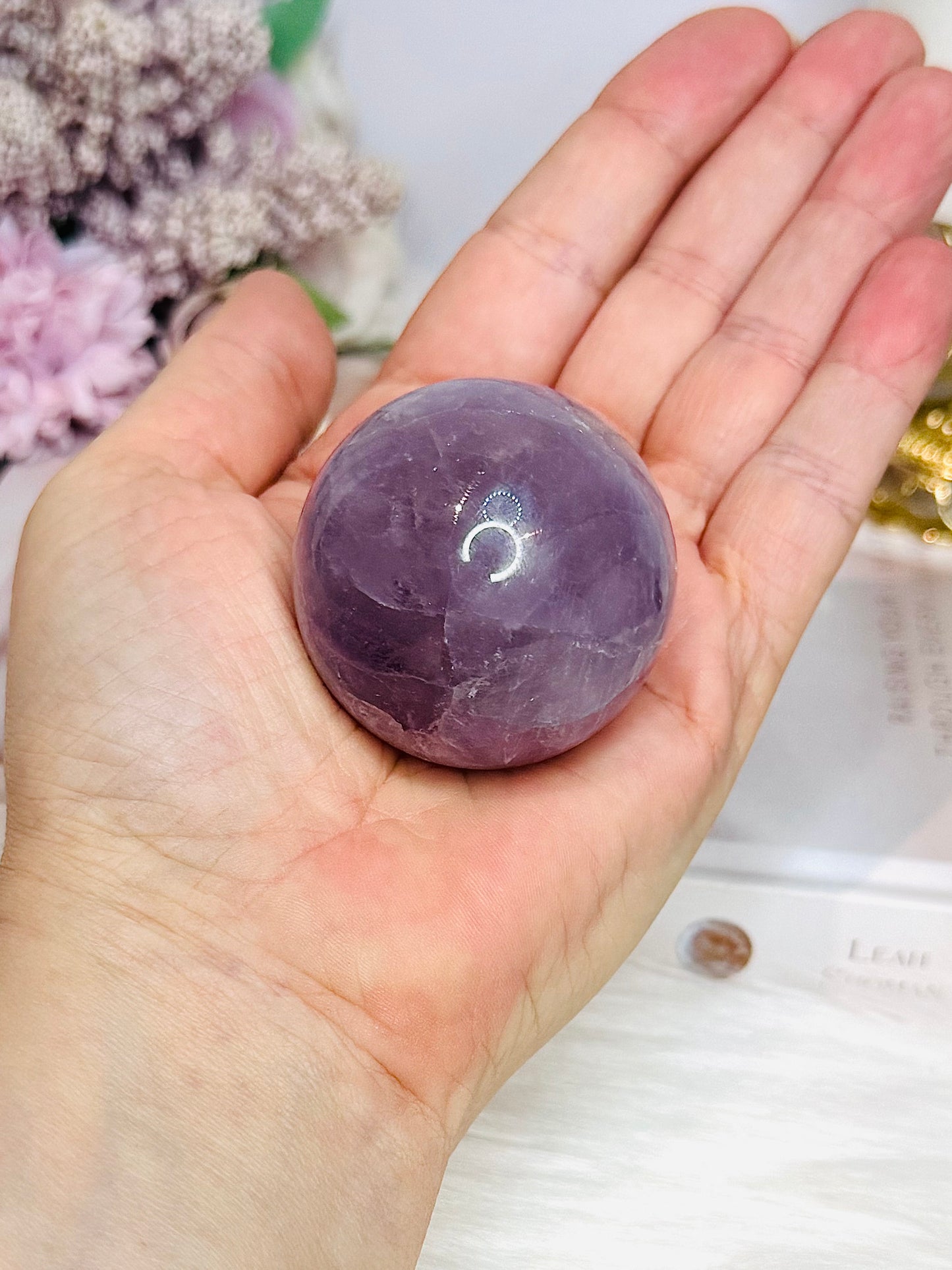 Amethyst Sphere on Stand 6cm