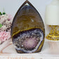 Large Druzy Agate Amethyst Carved Freeform 16cm