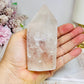 Chunky Clear Quartz Tower with Rainbows 11.5cm 369g