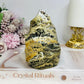 Ocean Jasper Carved Flame 12cm 595g