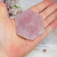 Rose Quartz Carved Hexagon 6cm
