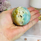 Sky Blue Quartz Druzy Sphere on Stand 224g