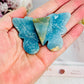 Beautiful Sky Blue Quartz  Butterfly Carving