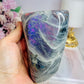 Large Polished Pink & Purple Flash Labradorite Freeform