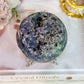 Phenomenally Gorgeous Natural Large Grape Agate Sphere 374grams On Stand