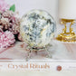 Large 404gram Dentrictic Opal Sphere On Silver Stand
